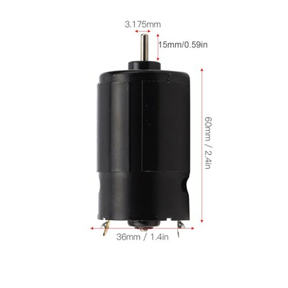 550 Brushed Motor High Performance RC Car Boat Motor with Ball Bearing Low Noise Design 12T 21T 29T 35T Options Metal Black 36mm Diameter (21T) - size: 21T