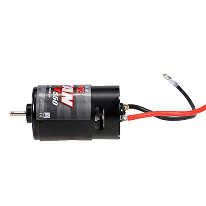 RC Motor,550 12T Brushed Motor Replacement for 1/10 Remote Control Off-Road Car HSP HPI Kyosho - color: Black