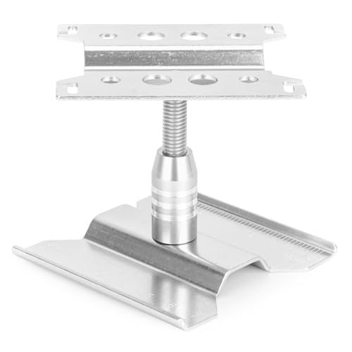 RC Car Repair Workstation,Aluminum 360 Degree Rotation Lift Lower Work Stand Body Mounts for SCX24 TRX4M FCX24 1/18 1/24 Scale RC Truck Crawler Buggy (Silver)