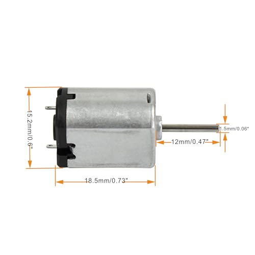 Small 030 DC Motor DC Long Shaft 6V 17000RPM Micro Motor for DIY Cars Remote Control 2PCS - size: 030 DC Motor Long Shaft 6V 17000RPM 2PCS