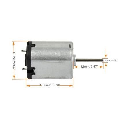 Small 030 DC Motor DC Long Shaft 6V 17000RPM Micro Motor for DIY Cars Remote Control 2PCS - size: 030 DC Motor Long Shaft 6V 17000RPM 2PCS