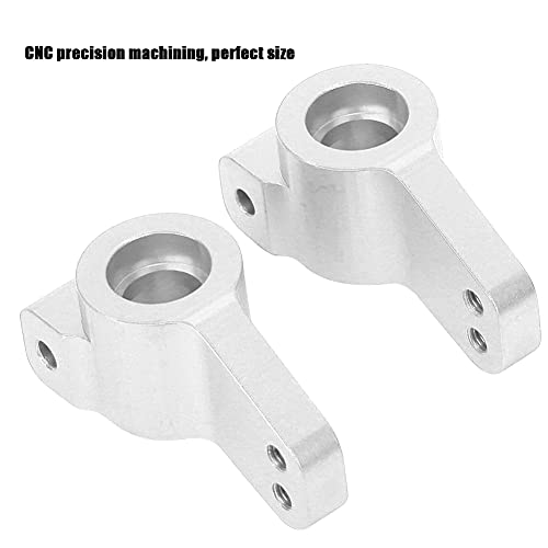 Aluminum Alloy Rear Hub Axle Carrier Replacement for ECX 2WD 1/10 RC Hobby Car, Lightweight Durable RC Rear Axle Hub with Precision Fit, Blue Silver Options (Silver ECX334000S) - color: Silver Ecx334000s