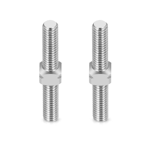 RCHUBAM 2PCS RC Turnbuckles Camber M3 Link Rod for 1/10 TRX-4 Slash 4X4 | 1 Pairs 14mm-50mm Suspension Rod,Alloy Steering Linkage Tie Rods - style: 22mm