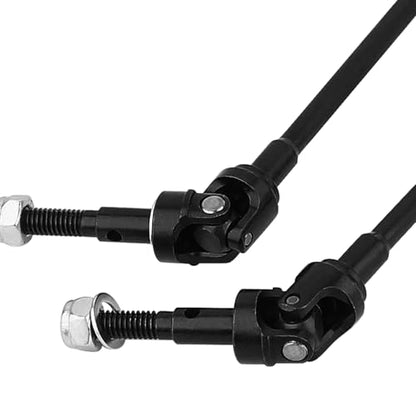New Enhanced Hard Steel Front Rear Axle Shaft CVD for Axial SCX10 RC Crawler Heavy Duty Metal Upgrade Replacement Parts (Front 1)