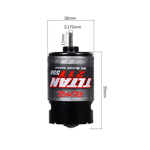550 Brushed Motor 12T 21T 29T 35T for for 1/10 RC Scale Rock Crawler Off-Road Car TRAXXAS TRX4 TRX6 Redcat Axial SCX10 (550, 29T Brushed Motor) - style: 550, 29T Brushed Motor