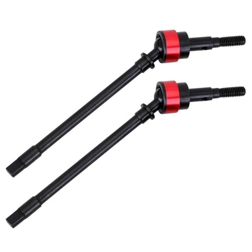 RC Parts for Axial for SCX10 1/10 Hard Steel Front Rear Axle CVD Drive Shaft Dogbone RC Crawler Upgrade Option Parts Replacement Car Accessories(Front 2) - size: Front 2