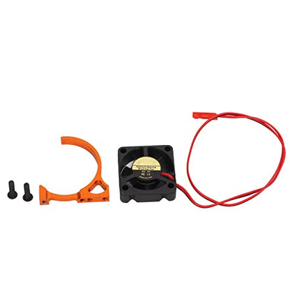 RC Motor Cooling Fan, Heat Dissipation Cooling Fan with Motor Mount 540 3650 3660 Engine Fin Heatsink for 1:10 Scale RC Car Sportinggoods Model Car Accessories