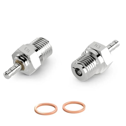3PCS RC Glow Plugs No.3 N3 Hot 70117 Nitro Engine Parts Replace OS 8 for Losi HPI Redcat HSP Himoto 1/8 1/10 RC Car Truck Buggy（Silver
