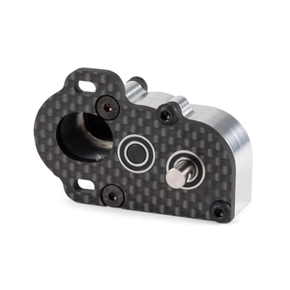 Ultralight Portal Transmission,48Pitch Tiny Gearbox,Machined Ultralight Portal Transmission Tiny Gearbox with Slipper Pad for 1/10 LCG Chassis Cheater Rigs Capra SCX10 III AR45(Silver) - color: Silver