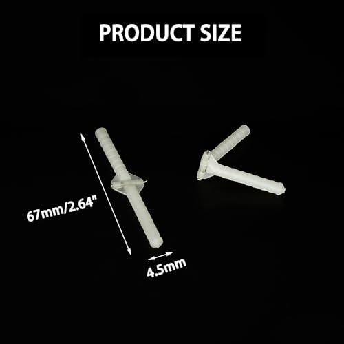 10PCS RC Airplane Plastic Needle Hinge Pin Hinge for RC Plane Helicopter Aircraft DIY Model Plane Fix Wing Parts Foam Model Plane Replacement (4.5x67mm) - style: 4.5x67mm