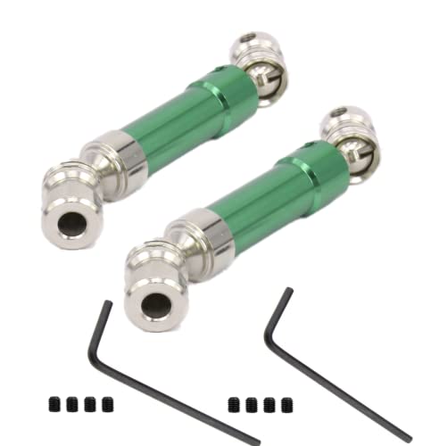 Metal Rear Center wltoys 12428 Drive Shaft,RC Cvd Drive Shaft for 1/12 Wltoys 12428 12423 Upgraded Part 2pcs/Set(Green)