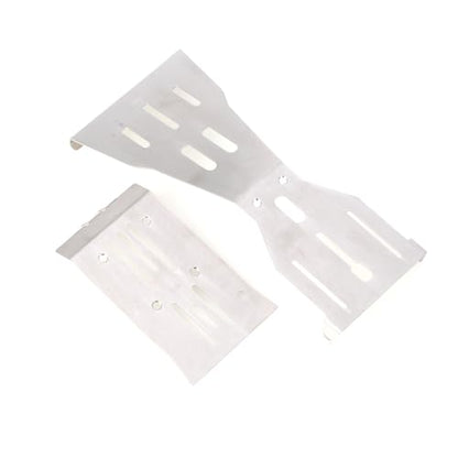 LCX Racing 1/10 RC Crawler Car Stainless Steel Chassis Guard Skid Plate Guard Armor for RC Truck Arrma Fury, Upgrades Parts Accessories