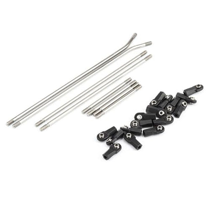 1/10 RC Chassis Kit,RC Performance Carbon LCG Chassis Kit with Brace Rock Sliders Delrin Skid Plate for 1/10 RC Crawler Comp Rigs SCX10 Capra (Link kit) - style: Link kit