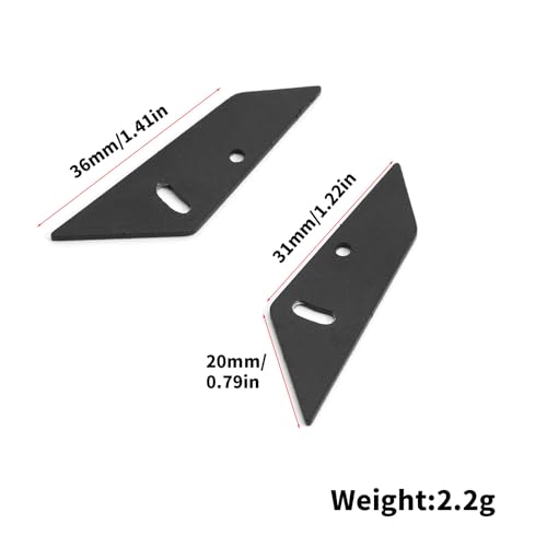 RC Metal Tail Wing Rally Car Rear Spoiler for 1/10 RC TT02 XV01 HSP94123 PTG2 Universal Upgrade Parts