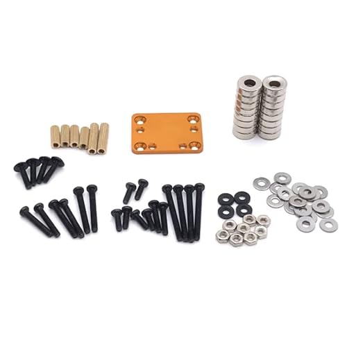 RC Crawlers Components For Wltoys 284131 K999 K979 K969 K989 P939 P929 For Kyosho For MINI-Q RC01 1:28 RC Car Upgrade Parts Body Post Magnet Invisible Fixed Mount(Yellow) - color: Yellow