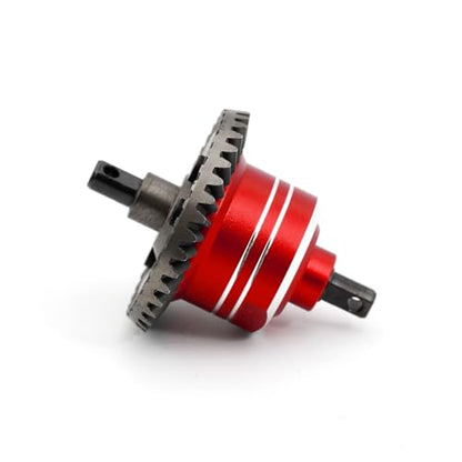 Steel Gear Differential Diff RC Upgraded Parts for TRAXXAS 1/10 Slash 4x4 Stampede 4X4 Rustler 4X4 Hoss 4x4 VXL F-150 RC Car, Red - color: Red