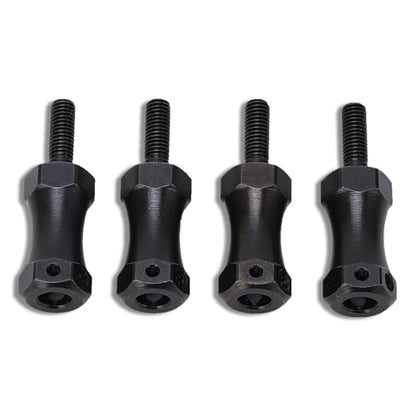 HERCHR 4Pcs RC Extended Wheel Hex Coupler, 42mm/1.65in RC Wheel Hub Adapter 12mm Diameter Extension Adapter Combiner for 1/10 Remote Control Car
