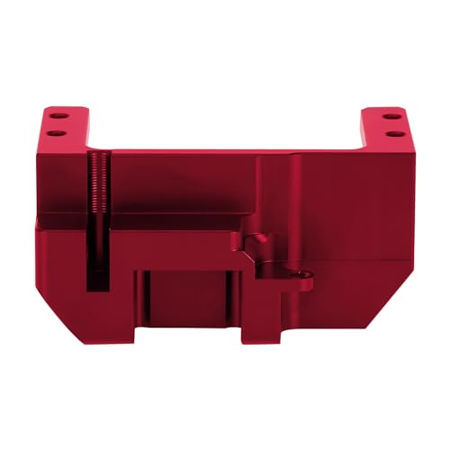 SCX10 III Servo Mount, Aluminum AR45P Portal Mount 4-Link Suspension for 1/10 RC Crawler Axial SCX10 III Sevro On Axle Mount Upgrades (Red) - color: Red