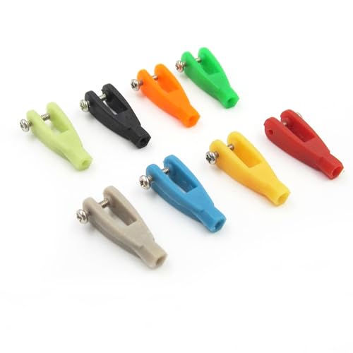 5PCS RC Airplane Servo Linkage Rod Clevis Coupler U-Shaped Nylon Clamp with Screws for RC Plane Helicopter DIY Model Aircraft Pushrod Connecting Part (for 2mm Rod Green) - style: For 2mm Rod Green