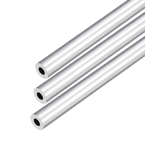 DMiotech 3Pack (10mm OD x 5mm ID) 6063 Aluminum Round Tube 300mm Length Industry Metal Tubing for Machinery Frame Construction DIY Projects - size: 10mm x 5mm x 300mm