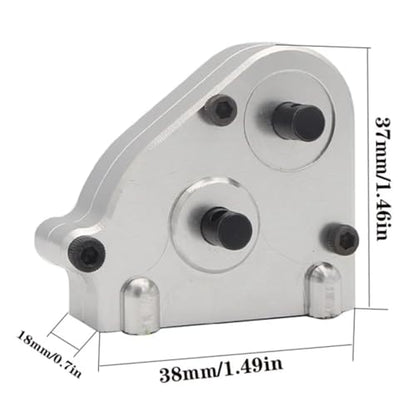 RC Repair Parts Compatible with MN128 MN86 MN86S MN86K MN86KS 1/12 RC Crawler Car Upgrade Parts Accessories Metal Transmission Gearbox Transfer Case(Silver) - color: Silver