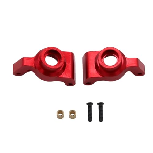 for Buggy for Remo for Hobby Smax 1631 1635 1651 1655 1/16 Metal for Swing Arm Axle Mount C Base Steering Group Cup RC Car Upgrade Parts RC Car Parts(Red,Rear Wheel Seat) - color: Red, size: Rear Wheel Seat