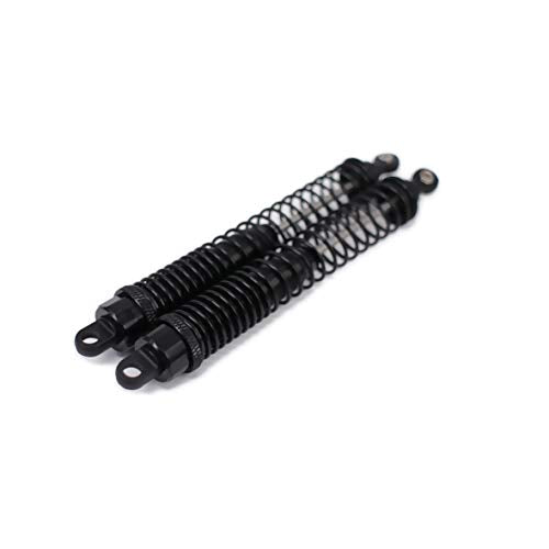 Shock Absorber Damper 130mm Oil Adjustable Alloy Aluminum for RC Car 1/10 Crawler Truck Upgraded Hop-Up Parts ECX VRX HPI HSP Losi Axial Tamiya Redcat Himoto Losi(Black) - color: Black