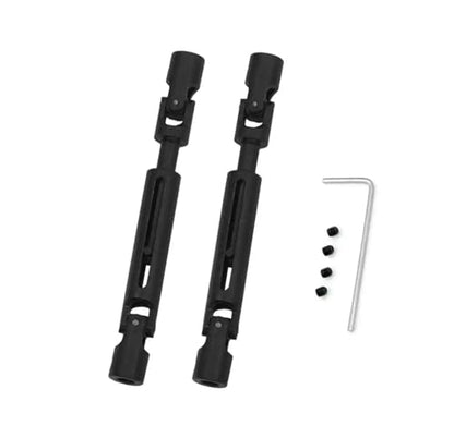 RC Car Transmission Shaft for MN 78 82 168 Metal Drive Shaft Universal Joint Rc Accessories Rc Car Parts Transmission Shaft Dog Bone Replacement Driveshaft(Black) - size: Black
