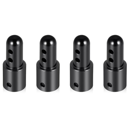 Pack of 4 RC Car Body Shell Mount Aluminum Body Post Mounts Car Shell Fixing Holder Mounts with Clips Compatible with MJX Hyper Go 1/14 14210 14209 14301 14302 RC Car Upgrades Parts (Black) - color: Black