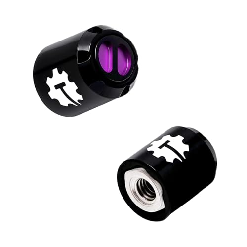 4PCS Aluminum M2.5 Wheels Center Caps Lock Nuts for 1/18 RC Crawler Car Traxxas TRX4M Redcat Ascent-18 HPI Venture18 Upgrade - color: Purple