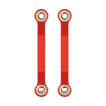 Aluminum Red Steering Links for Arrma 1/18 Granite GROM MEGA 380 | Brushed 4X4 Monster Truck ARA2102 RC Upgrade Parts - color: Red