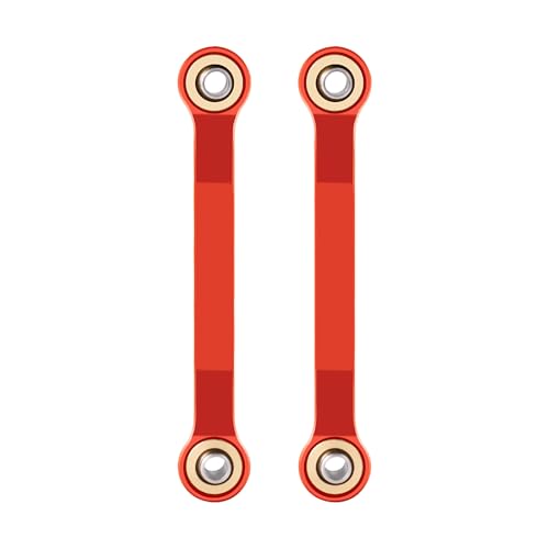 Aluminum Red Steering Links for Arrma 1/18 Granite GROM MEGA 380 | Brushed 4X4 Monster Truck ARA2102 RC Upgrade Parts - color: Red