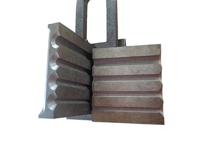 2 in 1 Reversible Wire Plate Ingot Mold, 4 Round Hole | Melting Casting Refining, Gold Silver Copper Aluminum Brass, Precious Metals - size: R-4/5/6/8mm