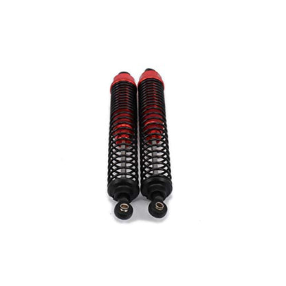 Shock Absorber Damper 130mm Oil Adjustable Alloy Aluminum for RC Car 1/10 Crawler Truck Upgraded Hop-Up Parts HPI HSP Traxxas Losi Axial Tamiya Redcat Himoto Losi(Green) - color: Red