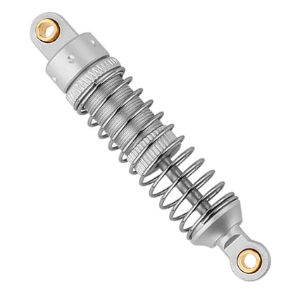 4PCS 53mm/59mm/66mm Aluminum Shocks Absorbers Oil Threaded Damper for 1/18 RC Crawler TRX4M TRX-4M Bronco Defender K10 Upgrade Parts,Silver Color Spring (53mm silver) - color: 53mm silver
