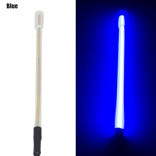 1/10 RC Car Light,LED Light Bar, Taillight,Flexible Strip Tube Whip Light,Antenna Lights for 1/8 Tamiya Losi HPI Rustler Axial TRX4 SCX10 Car Truck Crawler Upgrade Parts (Blue) - color: Blue