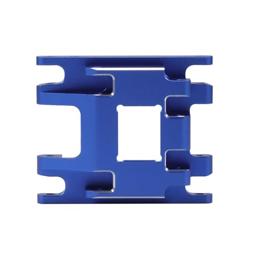 RC Skid Plate CNC Aliuminum Transmission Mount for TRX4M 1/18 RC Crawler Car Upgrade Parts,18g (Blue) - color: Blue