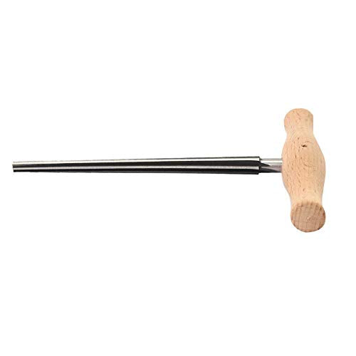 Violin Reamer, Precision Tool for Violin Peg Hole Reamer, 3/4 & 4/4 Sizes, 1:30 Taper, Steel Body with Wood Handle, for Violin Players, Music Teachers, and Instrument Repair Professionals, for Home Practice, Music Schools, and Professional Repairs