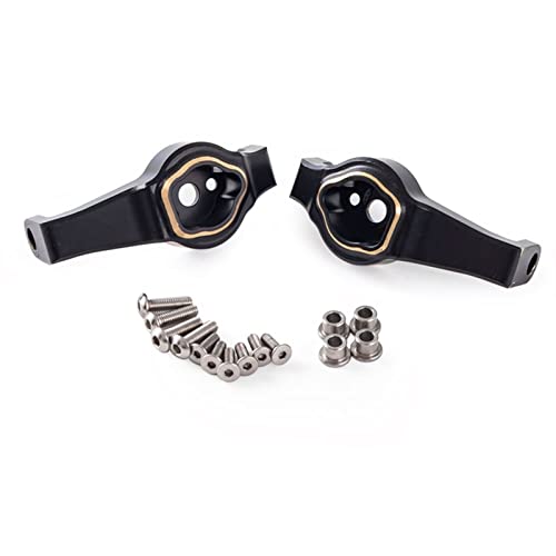 6Pcs Brass Portal Drive Axle Housing Steering Knuckle Caster Block Set for RC Crawler for for Traxxas TRX4 TRX6 Upgrade Parts Modification Accessories