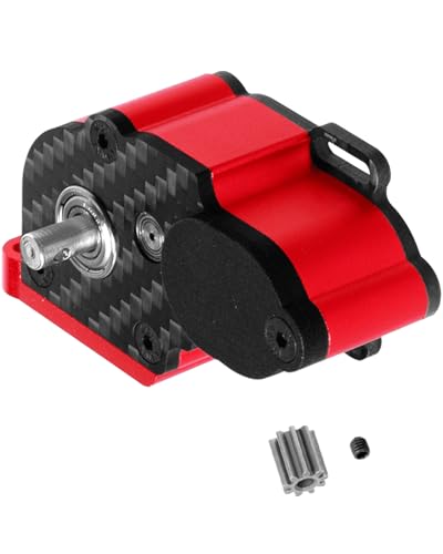 LCG Center Gearbox Transmission Box Upgrades Part for SCX10 SCX10 II 90046 90047 1/10 RC Crawler Car,Aluminum Middle Transmimssion Gearbox,Red - color: Red(1pc)