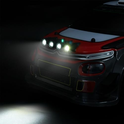 MORLORDY RC Light Kits Front and Rear Lights Set for 1/14 MJX 14303 4WD RTR High Speed RC Drift Rally Car Upgrade Parts (Front) - color: Front