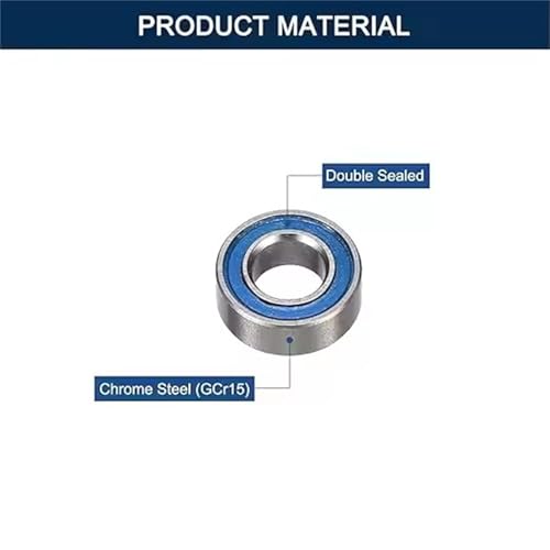 10PCS MR74RS Bearing 4x7x2.5 mm ABEC-7 Hobby Electric RC Car Truck MR74 RS 2RS Ball Bearings MR74-2RS Blue Sealed