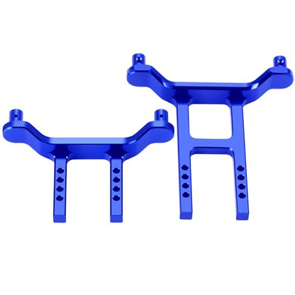 Aluminum Alloy Front & Rear Body Mount Post，Blue | Upgrade Parts, For Tra-xxas 1/18 Latrax Teton Desert Prerunner SST, RC Car - color: Blue