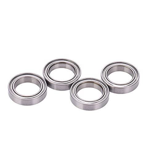 RC Ball Bearings Kit, 12mm Inner Diameter, Stainless Steel, Set of 4, for 1/10 RC Crawler Vehicles