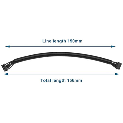 SING F LTD 2Pcs Brushless Motor Sensor Black Cable 150mm Cable Length 1.25 Terminal Double Head 6p Suitable for Mini RC Helicopter LED Light Strip RC Drift Car Model - size: 150mm
