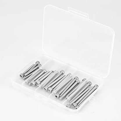 M5 x 40mm 45mm 50mm 55mm 60mm Hex Socket Head Cap Screws Bolts 304 Stainless Steel Allen Hex Drive Metric Machine, Fully Threaded, Assortment Kit 30PCS - size: M5 x 40/45/50/55/60mm (30PCS)