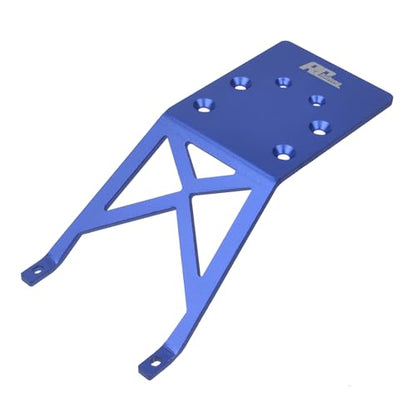 Aluminum Front/Rear Skid Plate for Traxxas 2WD Stampede Skully VXL Brushless Monster Truck (Blue) - color: Blue
