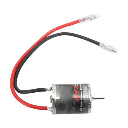 RC 370 Brushed Motor, 31T Speed High Torque Low Noise RC 370 Water Proof Universal Motor forAxialSCX24 1/18 1/24 Remote Control Car Upgrade