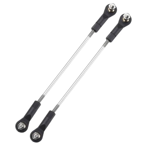 MECCANIXITY 2Pcs Adjustable Turnbuckles Camber Link, 119-129mm Turnbuckle Rod Steering Servo Linkage with M3 Ball Head Rod Ends for RC Car Replace Parts - size: 119-129mm