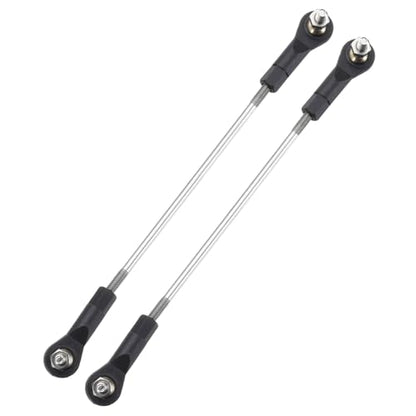 MECCANIXITY 2Pcs Adjustable Turnbuckles Camber Link, 119-129mm Turnbuckle Rod Steering Servo Linkage with M3 Ball Head Rod Ends for RC Car Replace Parts - size: 119-129mm
